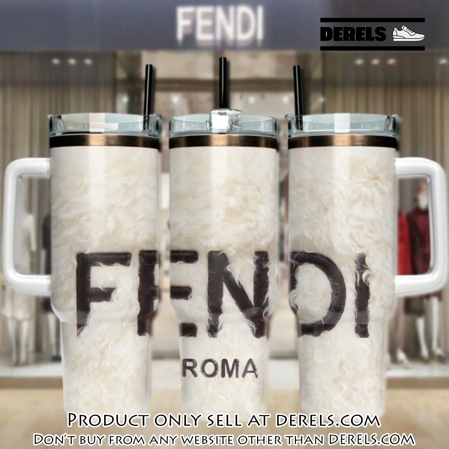 Fendi 40oz fashion logo fendi stanley tumbler ktb1121 dr3121741